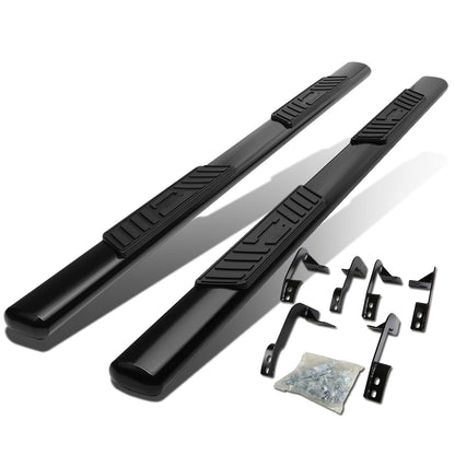 ESTRIBOS 5" - OVAL - STRAIGHT - 11-16 RAM 1500, 2500, 3500 / 2010 DODGE RAM 2500, 3500 / 09-10 DODGE RAM 1500 - QUAD CAB - BLACK