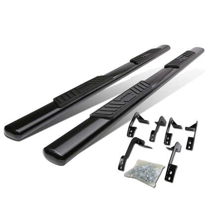 ESTRIBOS 5" - OVAL - STRAIGHT - 11-16 RAM 1500, 2500, 3500 / 2010 DODGE RAM 2500, 3500 / 09-10 DODGE RAM 1500 - QUAD CAB - BLACK