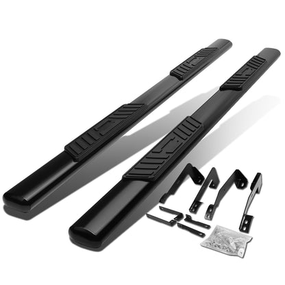 ESTRIBOS 5" - OVAL - STRAIGHT - 02-08 DODGE RAM 1500 / 03-09 RAM 2500, 3500 - QUAD CAB - BLACK