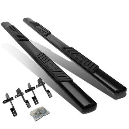 ESTRIBOS 5" - OVAL - STRAIGHT - 01-03 FORD F-150 - SUPER CREW - BLACK