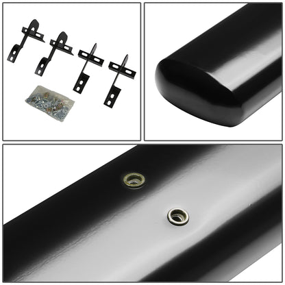 ESTRIBOS 5" - OVAL - STRAIGHT - 04-08 FORD F-150 / 06-08 LINCOLN MARK LT - SUPER CREW - BLACK