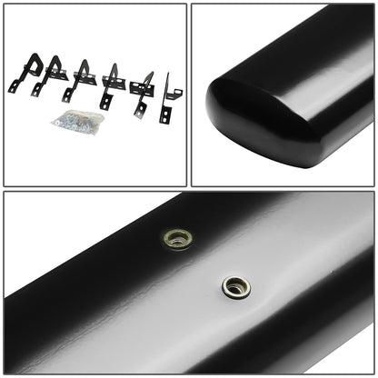 ESTRIBOS 5" - OVAL - STRAIGHT - 09-14 FORD F-150 - SUPER CAB - BLACK