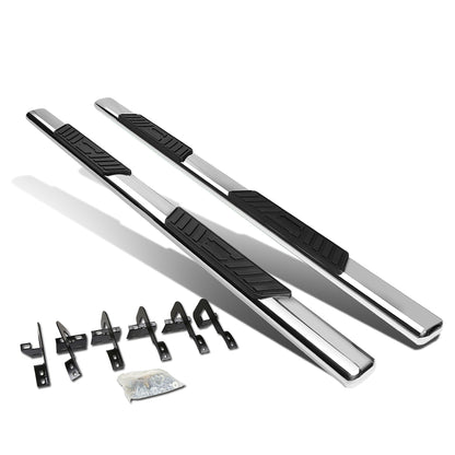 ESTRIBOS 5" - OVAL - STRAIGHT - 09-14 FORD F-150 - SUPER CAB - SILVER