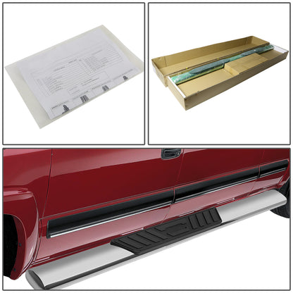 ESTRIBOS 5" - OVAL - STRAIGHT - 15-18 FORD F-150 - REGULAR CAB - SILVER