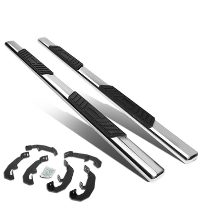 ESTRIBOS 5" - OVAL - STRAIGHT - 19-20 CHEVY SILVERADO - EXTENDED CAB - SILVER