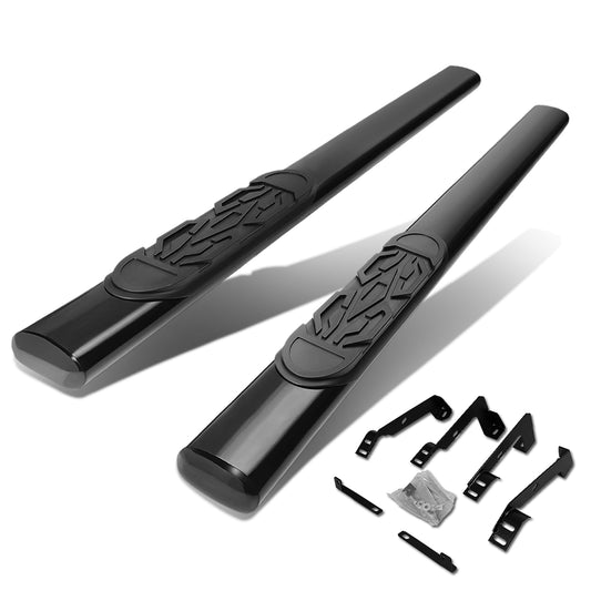 ESTRIBOS 6" - OVAL - STRAIGHT - 02-08 DODGE RAM 1500 / 03-09 RAM 2500, 3500 - REGULAR CAB - BLACK