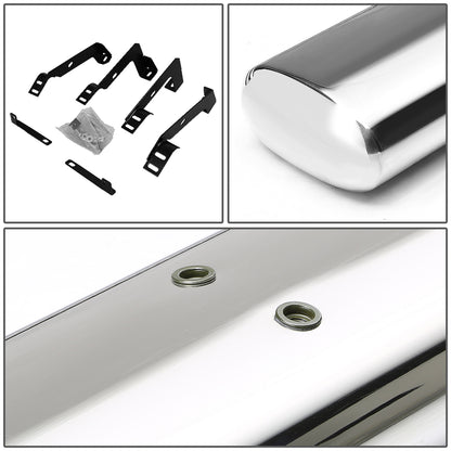 ESTRIBOS 6" - OVAL - STRAIGHT - 02-08 DODGE RAM 1500 / 03-09 RAM 2500, 3500 - REGULAR CAB - SILVER