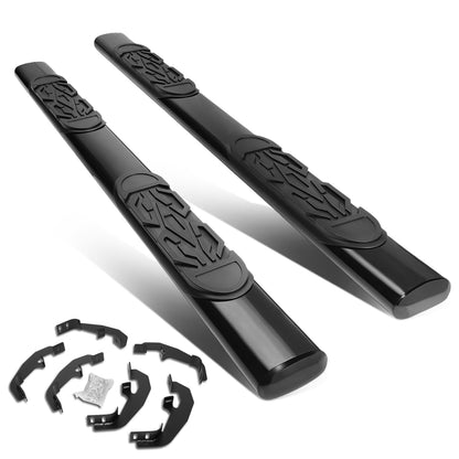 ESTRIBOS 6" - OVAL - STRAIGHT - 19-20 CHEVY SILVERADO 1500, GMC SIERRA 1500 / 2020 CHEVY SILVERADO 2500HD, 3500HD, GMC SIERRA 2500HD, 3500HD - EXTENDED CAB - BLACK