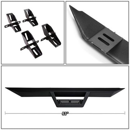 ESTRIBOS STEP DOWN - 07-16 JEEP WRANGLER 2-DR - BLACK