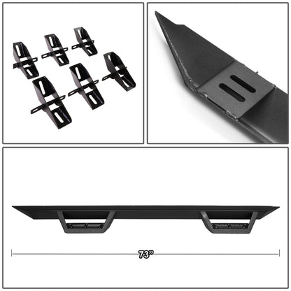 ESTRIBOS STEP DOWN - 07-16 JEEP WRANGLER 4-DR - BLACK