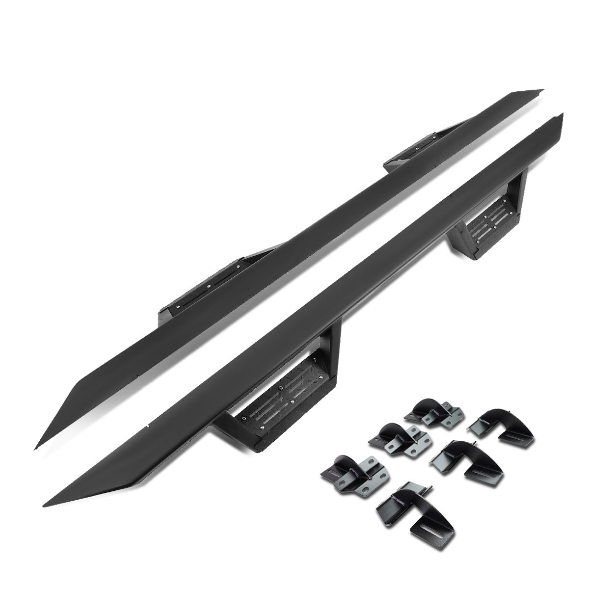 ESTRIBOS STEP DOWN - 15-17 FORD F150 / F-150 - EXTENDED CAB - BLACK