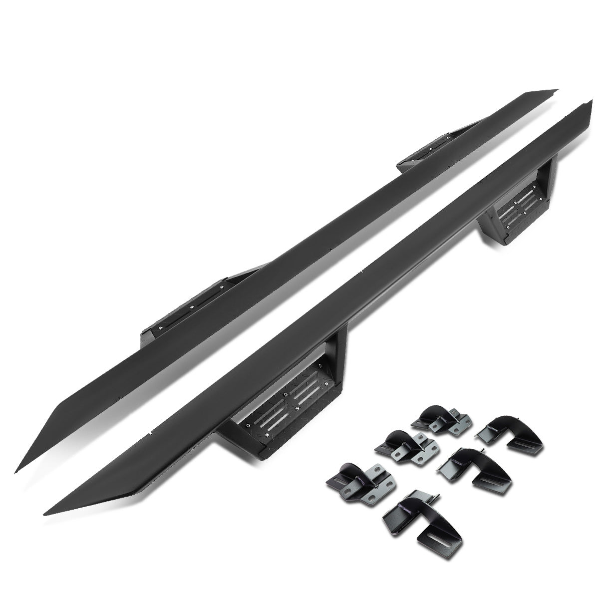 ESTRIBOS STEP DOWN - 15-20 FORD F-150 / 17-20 FORD F-250, F-350 - CREW CAB - BLACK