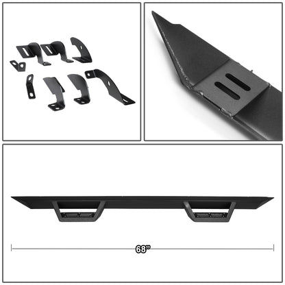 ESTRIBOS STEP DOWN - 05-16 TOYOTA TACOMA - EXTENDED CAB - BLACK