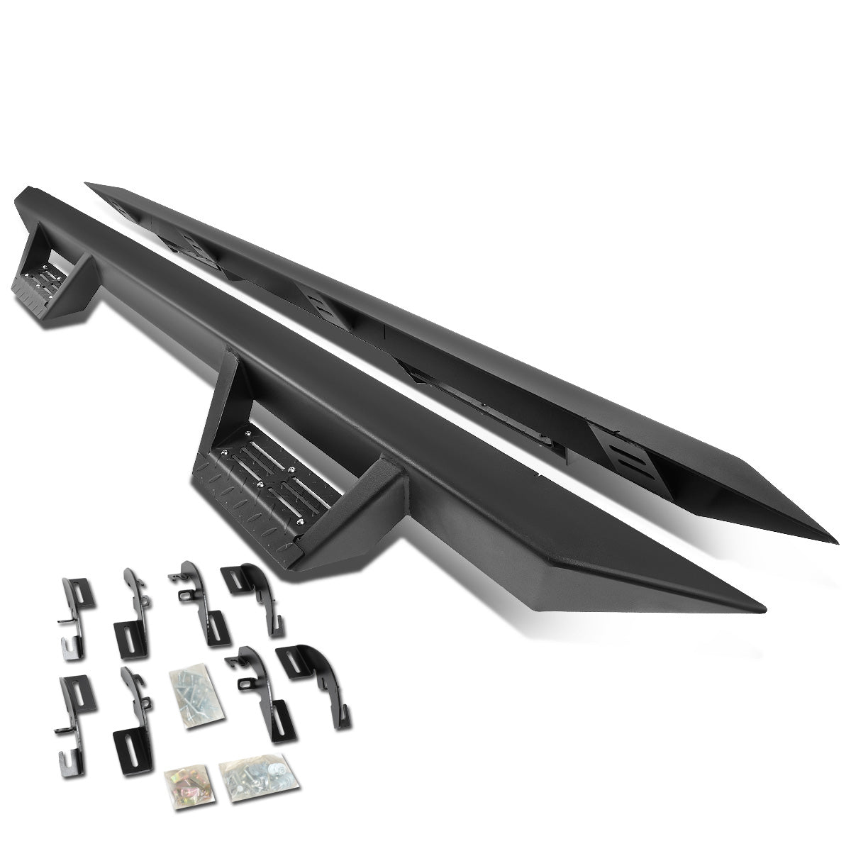 ESTRIBOS STEP DOWN - 15-24 CHEVY COLORADO - CREW CAB - BLACK