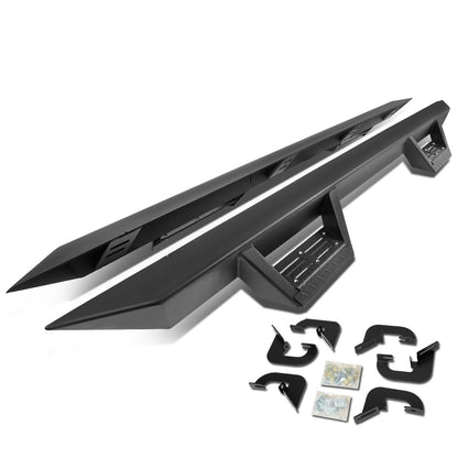 ESTRIBOS STEP DOWN - 07-17 CHEVY SILVERADO - EXTENDED CAB - BLACK