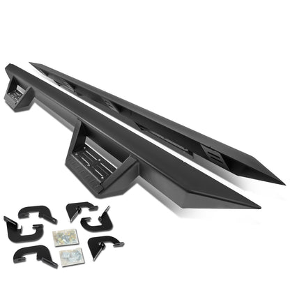 ESTRIBOS STEP DOWN - 07-17 CHEVY SILVERADO - EXTENDED CAB - BLACK