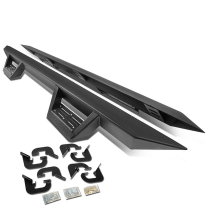 ESTRIBOS STEP DOWN - 07-17 CHEVY SILVERADO - CREW CAB - BLACK