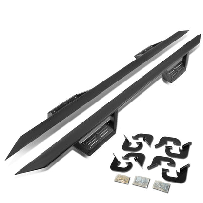 ESTRIBOS STEP DOWN - 07-17 CHEVY SILVERADO - CREW CAB - BLACK