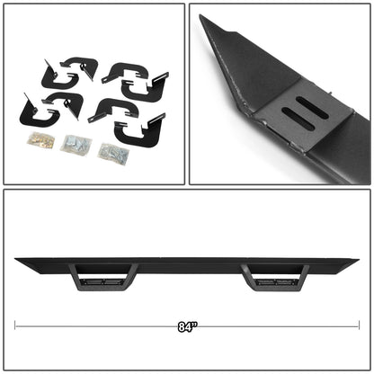 ESTRIBOS STEP DOWN - 07-17 CHEVY SILVERADO - CREW CAB - BLACK