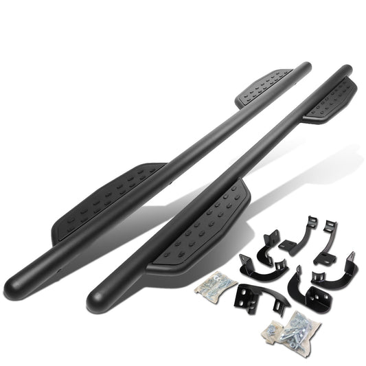 ESTRIBOS 3"- ROUND - EXTENDED - 09-18 DODGE RAM 1500 / 11-20 DODGE RAM 2500, 3500 / 2010 DODGE RAM 2500, 3500 - CREW CAB - MATTE BLACK