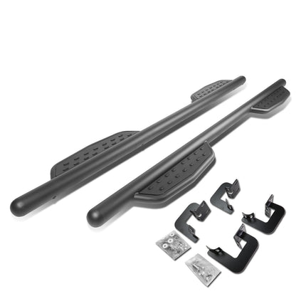 ESTRIBOS 3" - ROUND - EXTENDED - 09-14 FORD F-150 - CREW CAB - MATTE BLACK