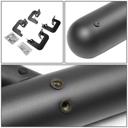 ESTRIBOS 3" - ROUND - EXTENDED - 09-14 FORD F-150 - CREW CAB - MATTE BLACK