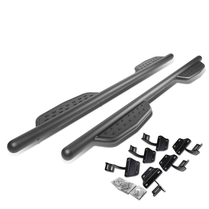 ESTRIBOS 3" - ROUND - EXTENDED - 15-17 FORD F-150 - CREW CAB - MATTE BLACK