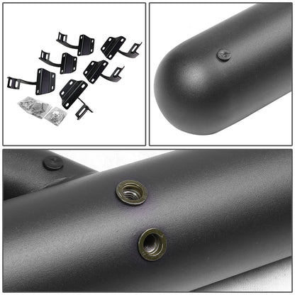 ESTRIBOS 3" - ROUND - EXTENDED - 15-17 FORD F-150 - CREW CAB - MATTE BLACK