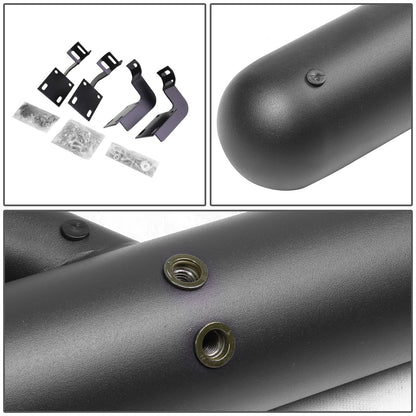 ESTRIBOS 3" - ROUND - EXTENDED - 99-16 FORD F-250, F-350 - EXTENDED CAB - MATTE BLACK