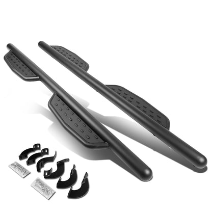 ESTRIBOS 3" ROUND - EXTENDED - 07-17 TOYOTA TUNDRA - EXTENDED CAB - MATTE BLACK