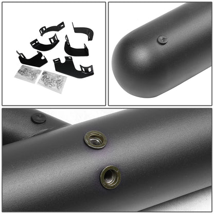 ESTRIBOS 3" ROUND - EXTENDED - 05-17 TOYOTA TACOMA - EXTENDED CAB - MATTE BLACK