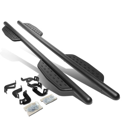 ESTRIBOS 3" ROUND - EXTENDED - 05-17 TOYOTA TACOMA - CREW CAB - MATTE BLACK