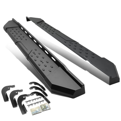 ESTRIBOS 5.5" - STRAIGHT - W/ MOUNTING BRACKETS - 15-24 CHEVY COLORADO, GMC CANYON - EXTENDED CAB - BLACK