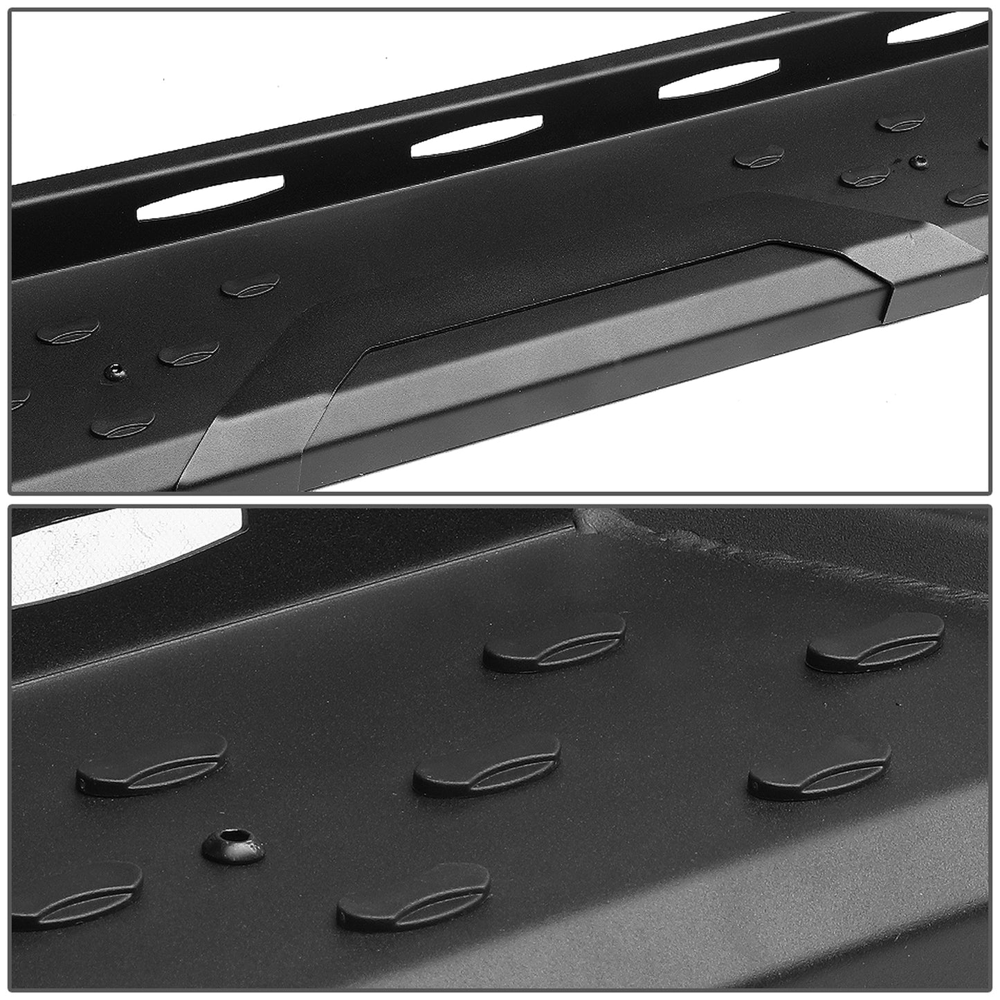 ESTRIBOS 5.5" - STRAIGHT - W/ MOUNTING BRACKETS - 15-24 CHEVY COLORADO, GMC CANYON - EXTENDED CAB - BLACK