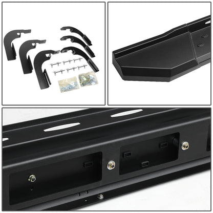 ESTRIBOS 5.5" - STRAIGHT - W/ MOUNTING BRACKETS - 15-24 CHEVY COLORADO, GMC CANYON - EXTENDED CAB - BLACK