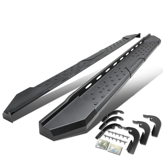 ESTRIBOS 5.5" - STRAIGHT - W/ MOUNTING BRACKETS - 15-24 CHEVY COLORADO, GMC CANYON - CREW CAB - BLACK