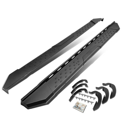 ESTRIBOS 5.5" - STRAIGHT - W/ MOUNTING BRACKETS - 07-17 CHEVY SILVERADO 1500, 2500HD, 3500HD / 07-17 GMC SIERRA 1500, 2500HD, 3500HD - CREW CAB - BLACK