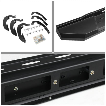 ESTRIBOS 5.5" - STRAIGHT - W/ MOUNTING BRACKETS - 07-17 CHEVY SILVERADO 1500, 2500HD, 3500HD / 07-17 GMC SIERRA 1500, 2500HD, 3500HD - CREW CAB - BLACK