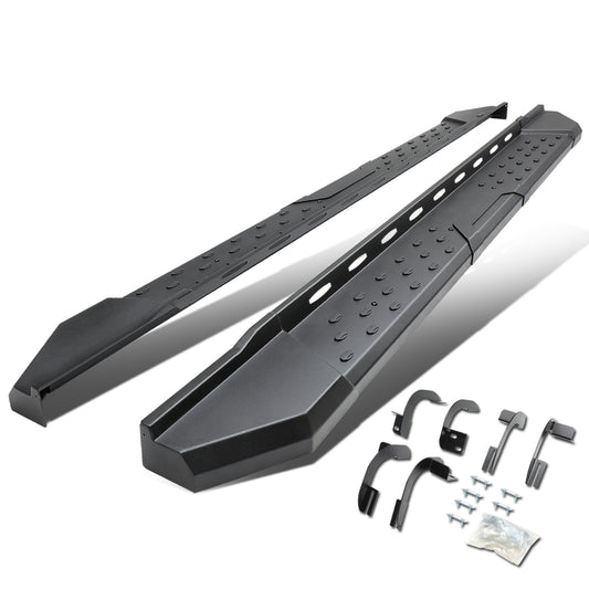 ESTRIBOS 5.5" - STRAIGHT - W/ MOUNTING BRACKETS - 09-17 DODGE RAM 1500 - EXTENDED CAB - BLACK