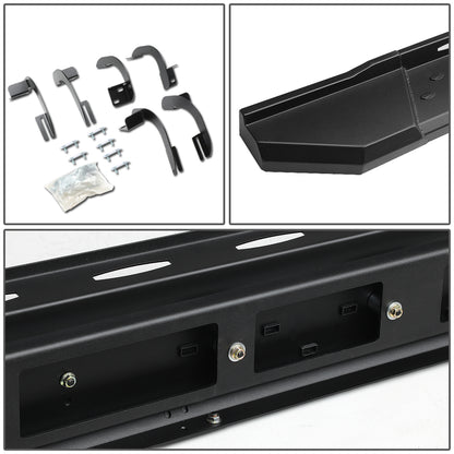 ESTRIBOS 5.5" - STRAIGHT - W/ MOUNTING BRACKETS - 09-17 DODGE RAM 1500 - EXTENDED CAB - BLACK