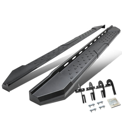 ESTRIBOS 5.5" - STRAIGHT - W/ MOUNTING BRACKETS - 09-14 FORD F-150 - EXTENDED CAB - BLACK