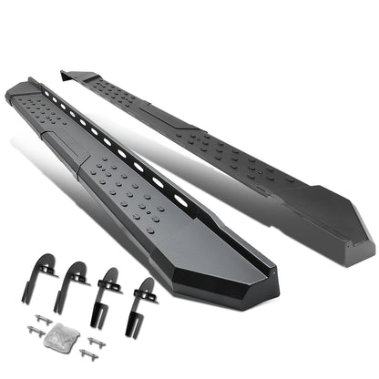 ESTRIBOS 5.5" - STRAIGHT - W/ MOUNTING BRACKETS - 09-14 FORD F-150 - CREW CAB - BLACK