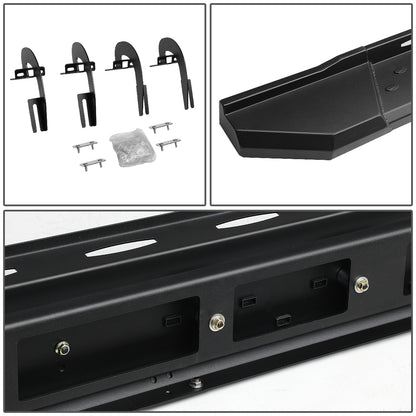 ESTRIBOS 5.5" - STRAIGHT - W/ MOUNTING BRACKETS - 09-14 FORD F-150 - CREW CAB - BLACK