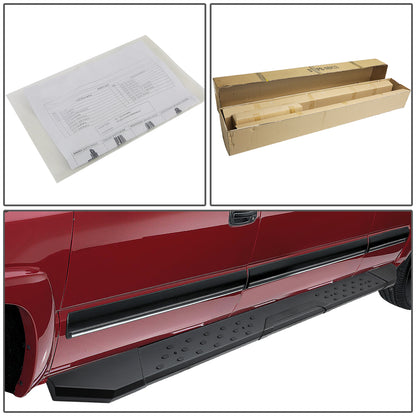 ESTRIBOS 5.5" - STRAIGHT - W/ MOUNTING BRACKETS - 09-14 FORD F-150 - CREW CAB - BLACK