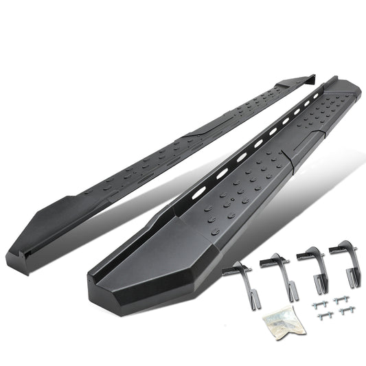 ESTRIBOS 5.5" - STRAIGHT - W/ MOUNTING BRACKETS - 15-17 FORD F-150 - EXTENDED CAB - BLACK