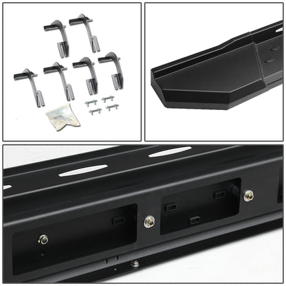 ESTRIBOS 5.5" - STRAIGHT - W/ MOUNTING BRACKETS - 15-17 FORD F-150 - CREW CAB - BLACK