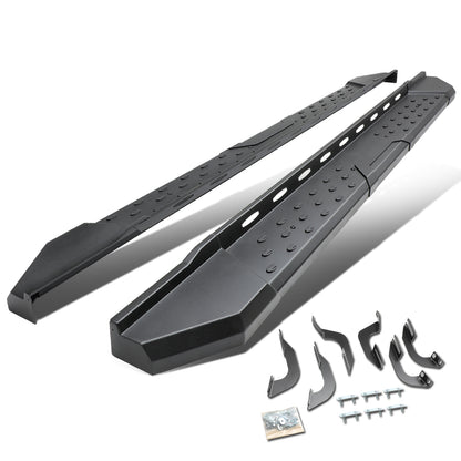 ESTRIBOS 5.5" - STRAIGHT - W/ MOUNTING BRACKETS - 07-17 TOYOTA TUNDRA - CREW CAB - BLACK