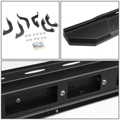 ESTRIBOS 5.5" - STRAIGHT - W/ MOUNTING BRACKETS - 07-17 TOYOTA TUNDRA - CREW CAB - BLACK