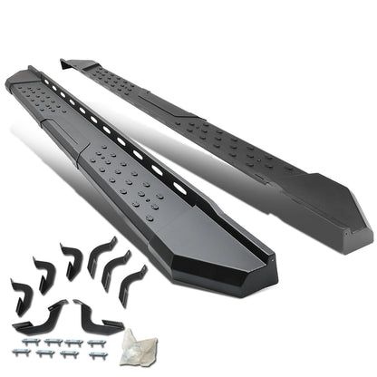 ESTRIBOS 5.5" - STRAIGHT - W/ MOUNTING BRACKETS - 07-17 TOYOTA TUNDRA - CREWMAX - BLACK