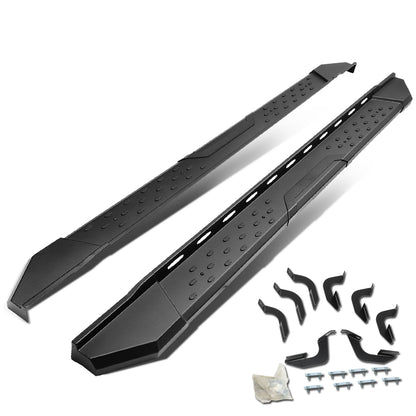 ESTRIBOS 5.5" - STRAIGHT - W/ MOUNTING BRACKETS - 07-17 TOYOTA TUNDRA - CREWMAX - BLACK